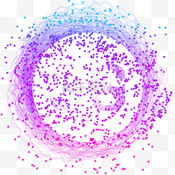 科技圆图片_6g立体光效网络互联网蓝色光效高