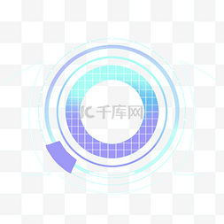 圆形品牌logo图片_蓝色科技感仪表