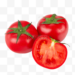 绿色红色图片_红色番茄西红柿