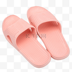 粉色夏季凉拖鞋