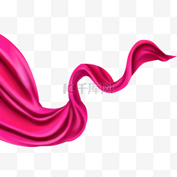 抽象布料图片_布料丝绸缎面抽象风格飞舞的紫红