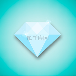 富裕图片_Abstract creative concept vector icon of diam