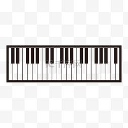 线稿音乐乐器电子琴键盘