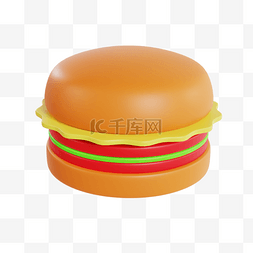 3d汉堡图片_3D立体汉堡包