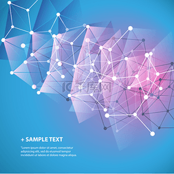 线格背景图片_连接-分子、 全球、 数字或商务网