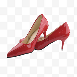 高跟鞋时尚红色鞋子