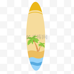椰子树素材图片图片_椰子树冲浪板剪贴画