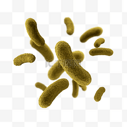 细胞生物学矢量图图片_3D细菌细胞病菌医疗场景