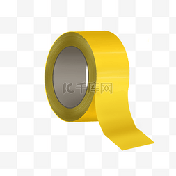 圆形立体黄色胶带