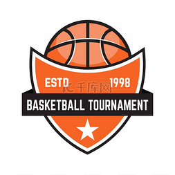 shirt图片_Basketball sport emblems. Design element for 