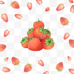 草莓水果底纹