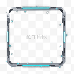 冰雪奇缘相框图片_3D立体科技感电竞相框头像框边框