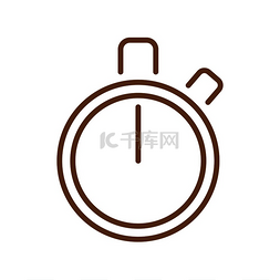 计时器信息图表元素与时钟手提供