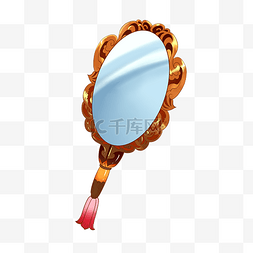 中式古代古风欧式复古镜子化妆镜