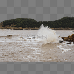 台风图片_浪花海岛