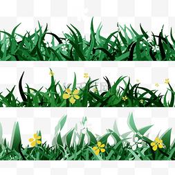 春季复活节图片_黄色花朵春季复活节绿色草地