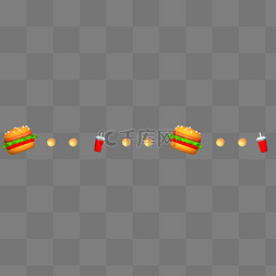 3d汉堡图片_3D立体分割线汉堡食物