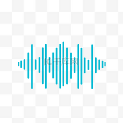 录音声波图片_矢量矩形声波曲线png图片png免费下