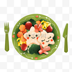 餐盘餐盘图片_创意宝宝餐儿童餐健康餐
