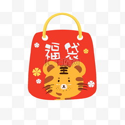 鼠年图标图片_福袋日本新年漂亮幸运袋