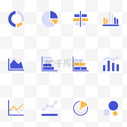 商务数据分析图标套图