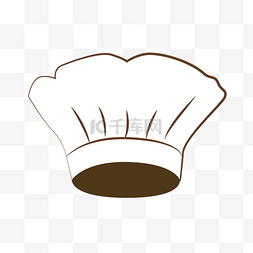 可爱厨房宽边厨师帽子