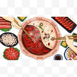 火锅虾图片_美食食物火锅聚餐吃饭