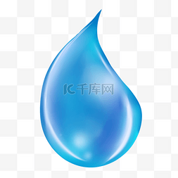 纯白色水滴图片_露水水滴通透蓝宝石图样