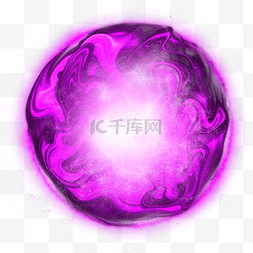 魔法球艺术紫色黑色流动光线
