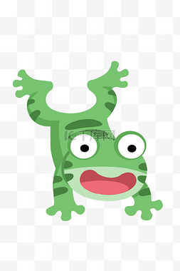 孤寡青蛙图片_动物矢量插画元素青蛙