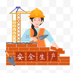 砖头图片_建筑工地工人砌墙矢量图