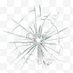 玻璃裂纹破碎的防弹玻璃