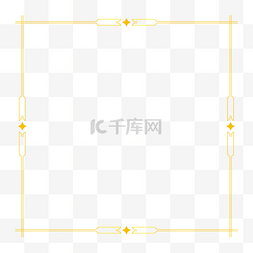 大气简洁图片_简约浅金色欧式星星边框