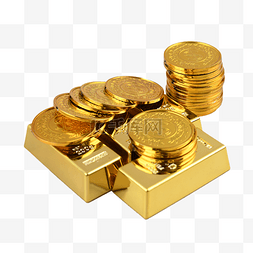 两块金块图片_钱黄金金块货币财富堆