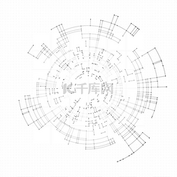 科技数字数据图片_白色多边形科学背景具有抽象动态