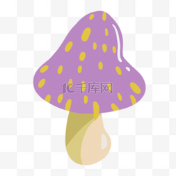 紫色蘑菇卡通嬉皮士贴纸
