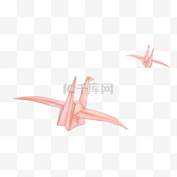 粉色纸鹤仙纸鹤