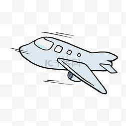 手绘素材飞机图片_卡通飞机手绘旅行剪贴画