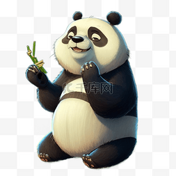 卡通可爱大熊猫国宝动物