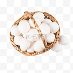 白壳鸡蛋图片_一篮鸡蛋土鸡蛋