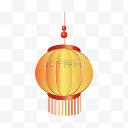 中国风新年兔年立体灯笼png