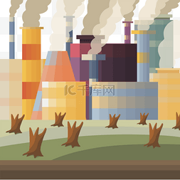 有害气体排放工业废气污染环境破