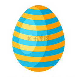 活动图片_复活节快乐装饰蛋的插图。