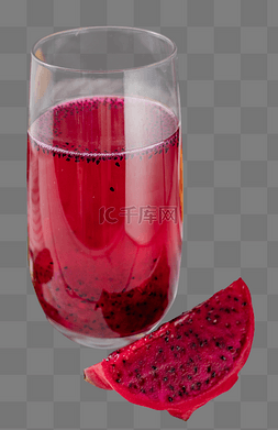 火龙果果汁图片_水果新鲜果汁火龙果美味