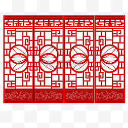 中式花格花纹屏风中式红木典雅家