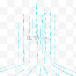 蓝色线条科技线条图片_未来科技风数据线条