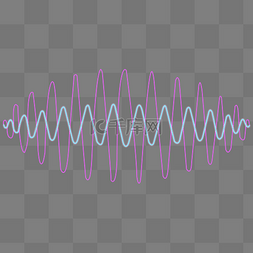霓虹灯彩色图片_声波声量曲线