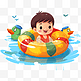 儿童游泳圈卡通可爱