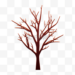 枯树图片_素描枯树树干树枝渐变线描
