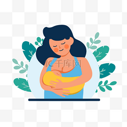 妈妈牵着女儿图片_妈妈母乳喂养婴儿